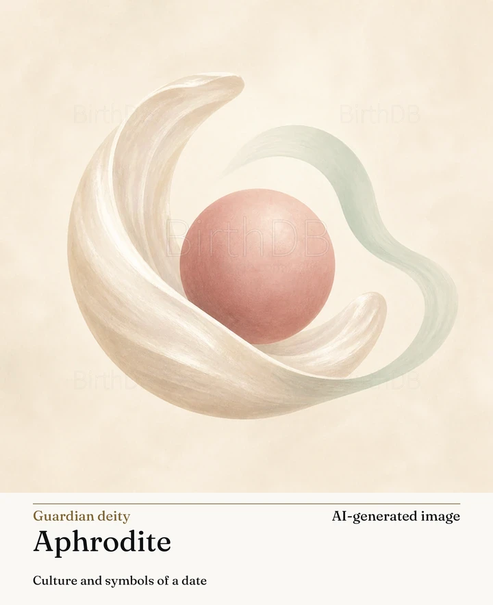 Aphrodite — BirthDB symbolic illustration (AI-generated image)