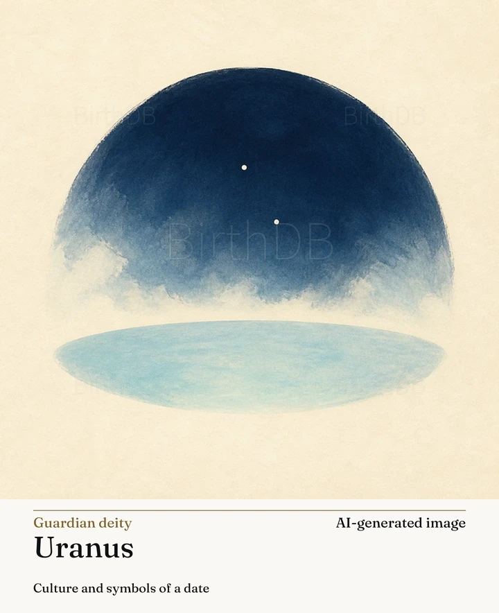Uranus — BirthDB symbolic illustration (AI-generated image)