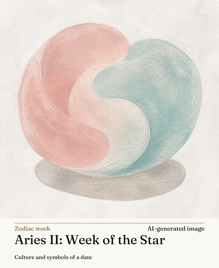 Aries II: Week of the Star — BirthDB symbolic illustration (AI-generated image)