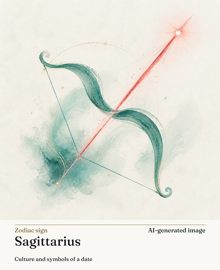 Sagittarius — BirthDB symbolic illustration (AI-generated image)